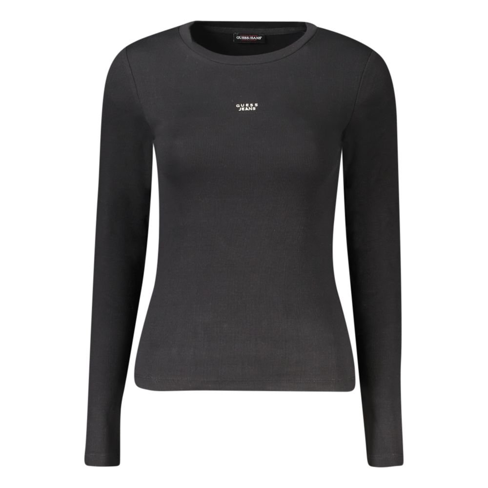 Black Cotton Women T-Shirt