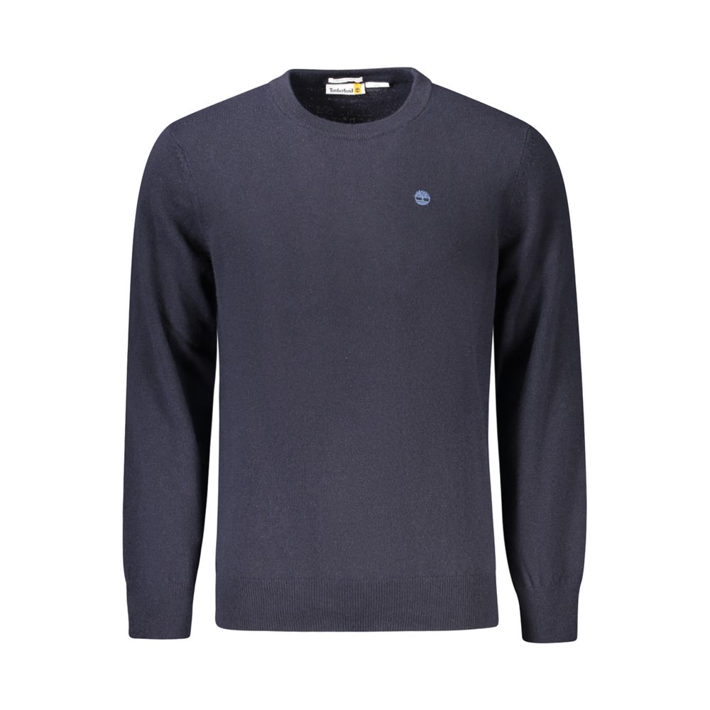 Blue Wool Men Sweater