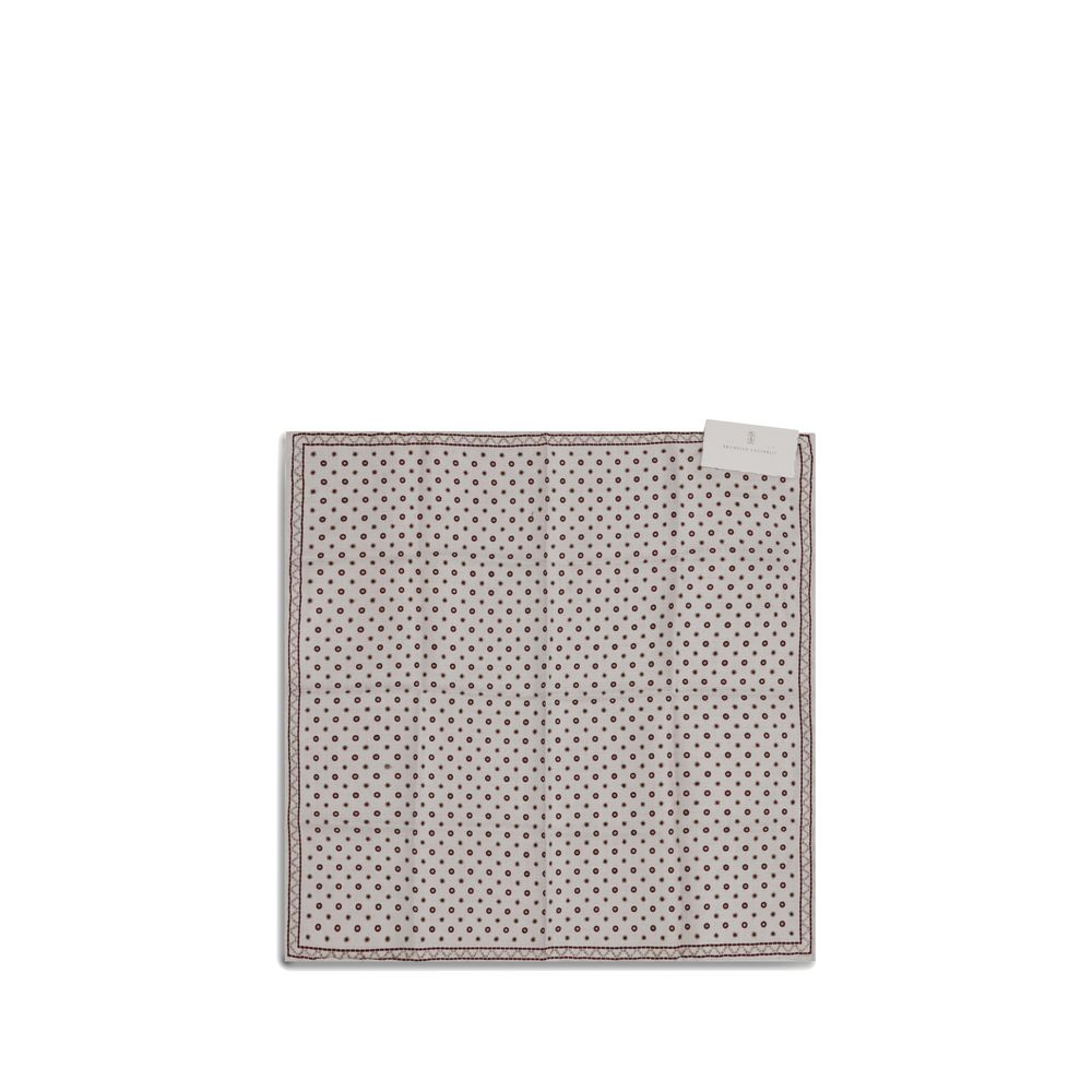 Polka Dot Silk Pocket Square