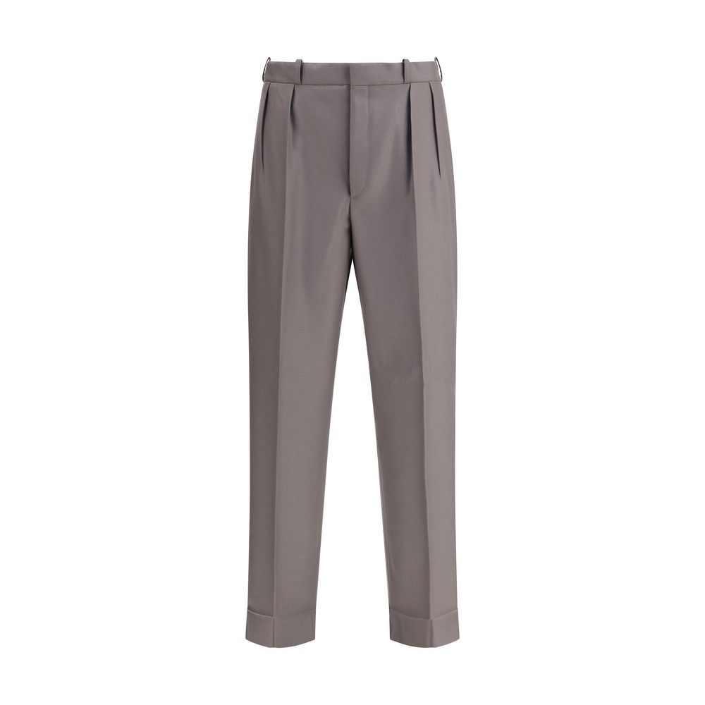 Green Wool Trousers