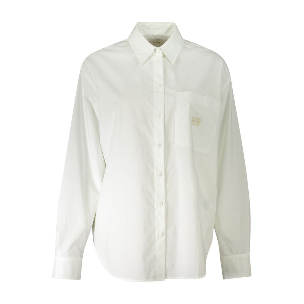 Bianco Cotton Woman Shirt