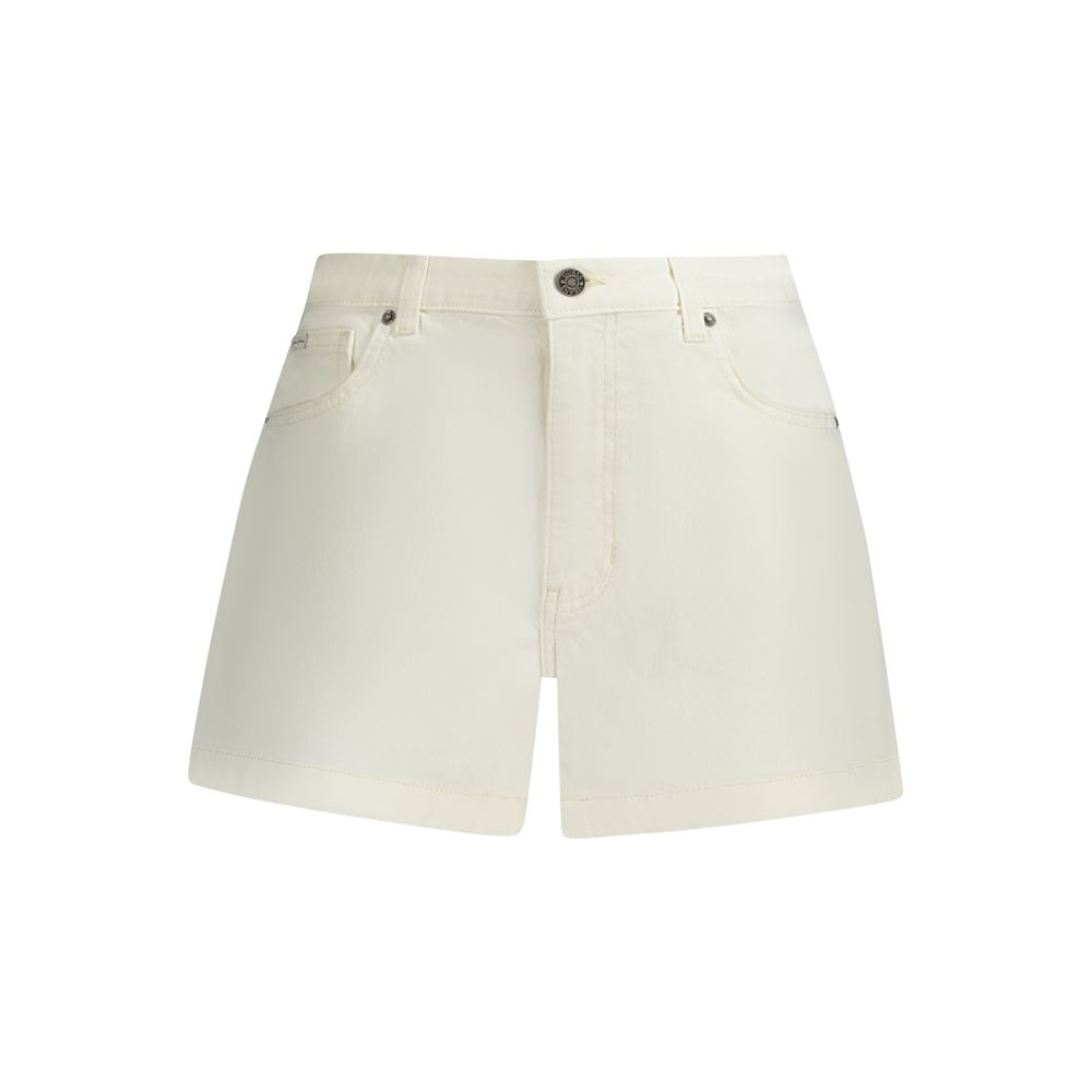 White Cotton Short