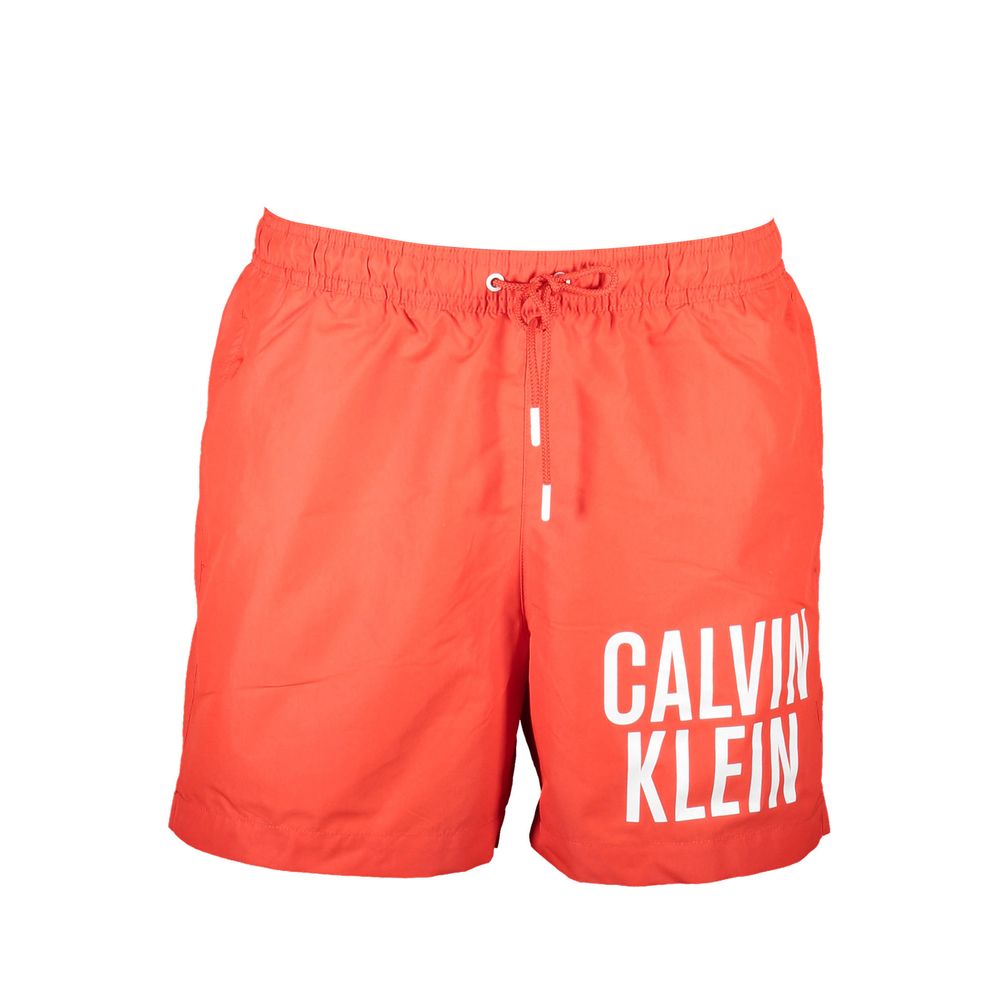 Red Polyester Swimwear