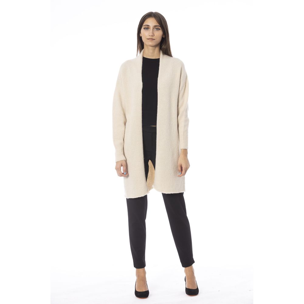 White Alpaca Women Cardigan
