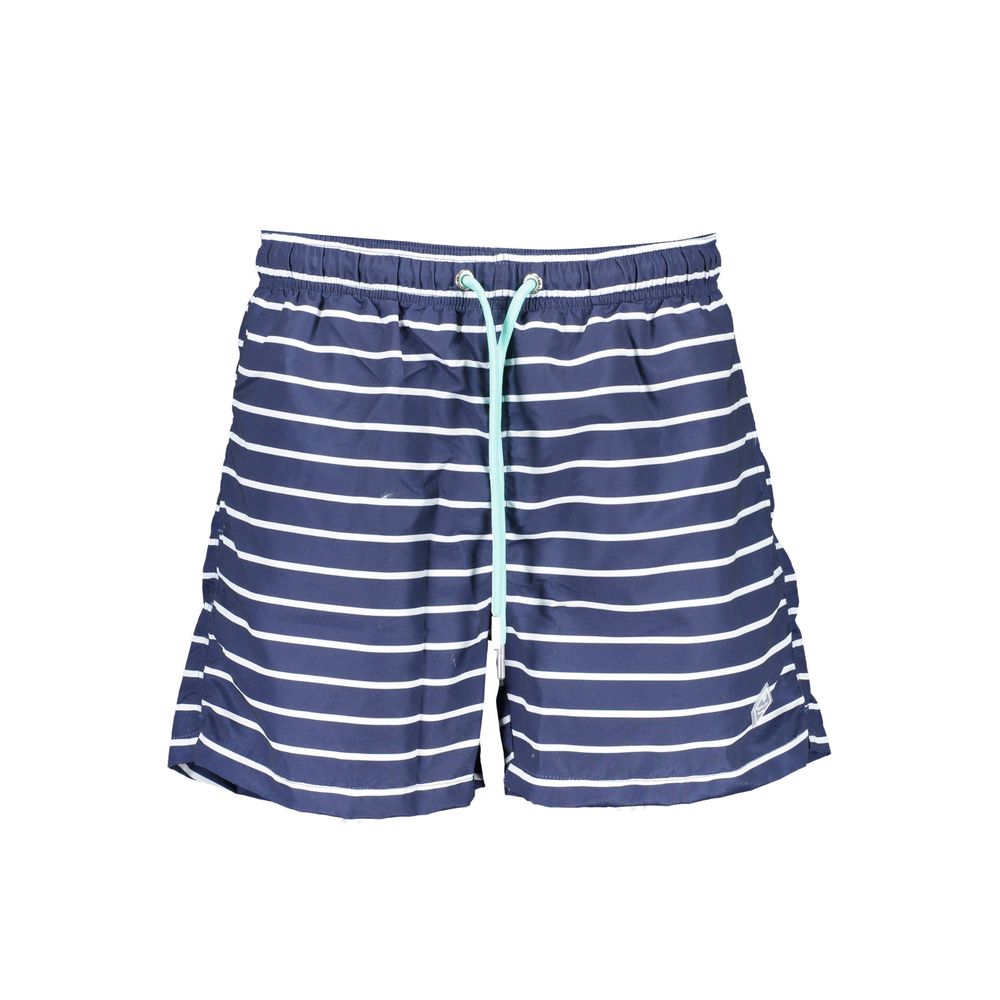 Blue Polyester Swimwear