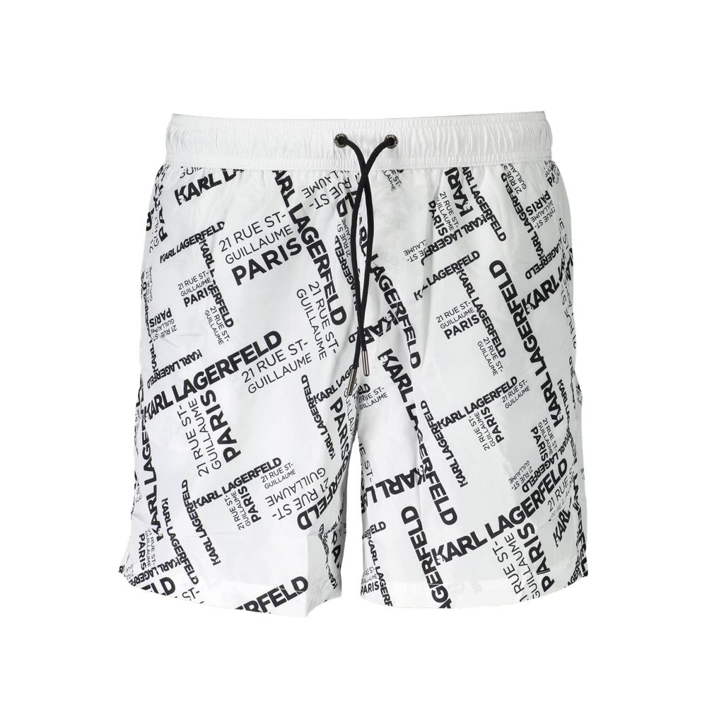 Bianco Polyester Men's Swim Boxer