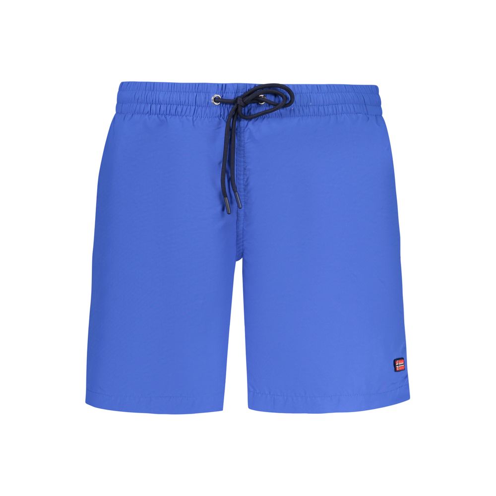 Blu Poliammide Men's Swim Boxer