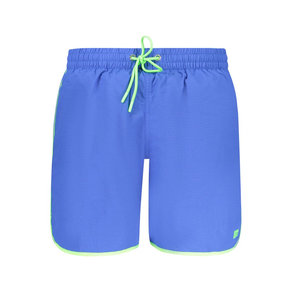 Blu Poliammide Men's Swim Boxer