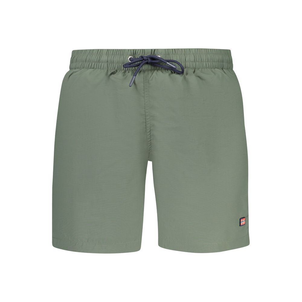 Verde Poliammide Men Swim Boxer