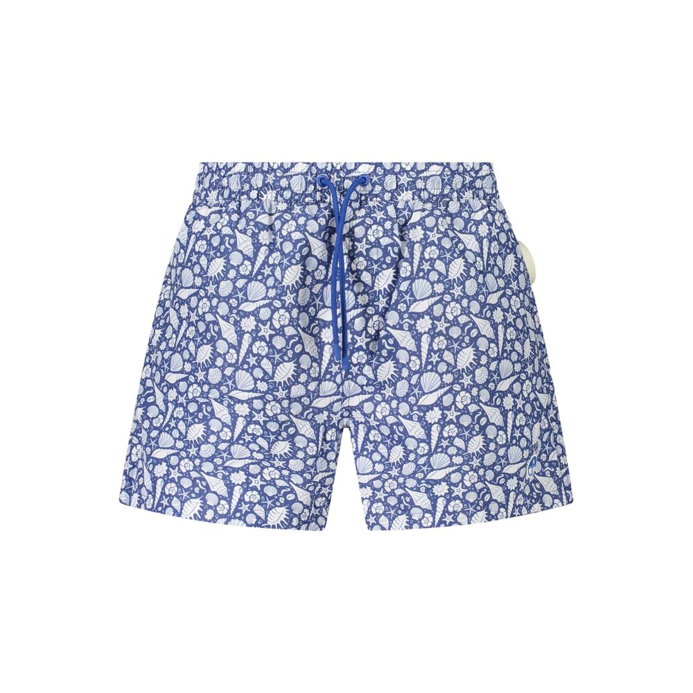 Blue Polyester Swimwear
