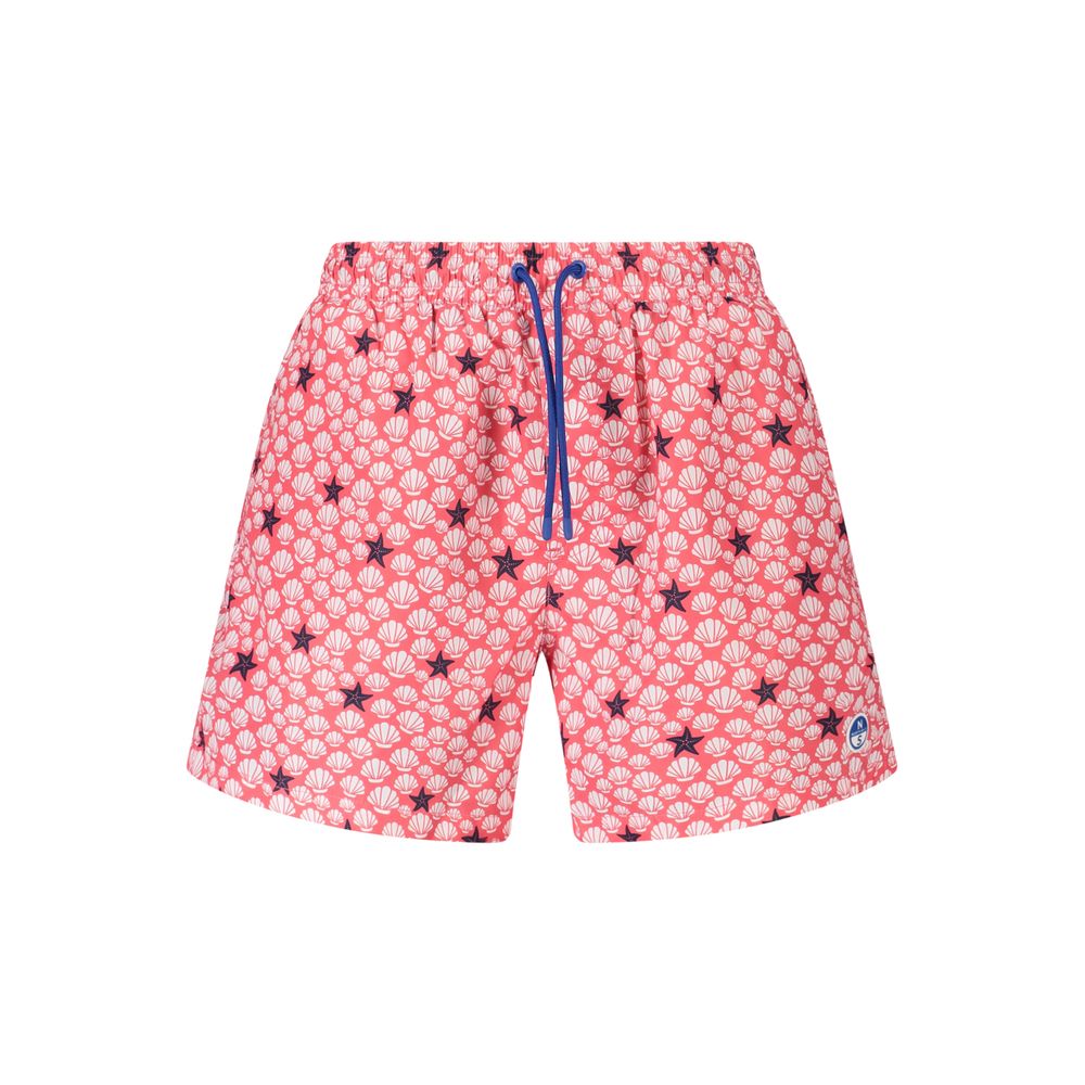 Red Polyester Swimwear
