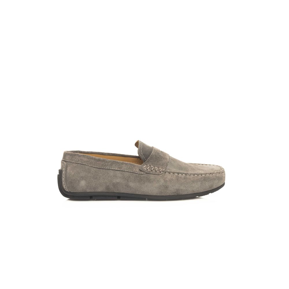 Gray Cowhide Men Loafer