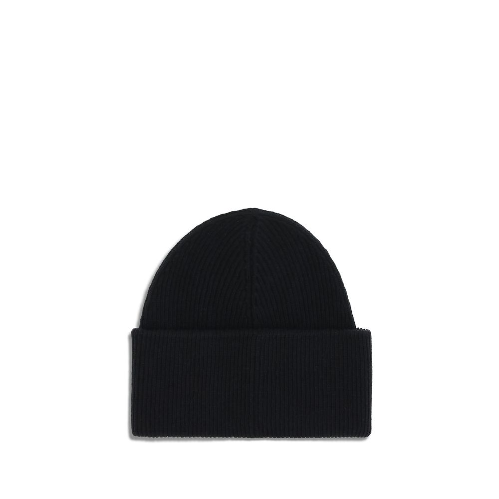 Black Wool Beanie - Thumbnail 2