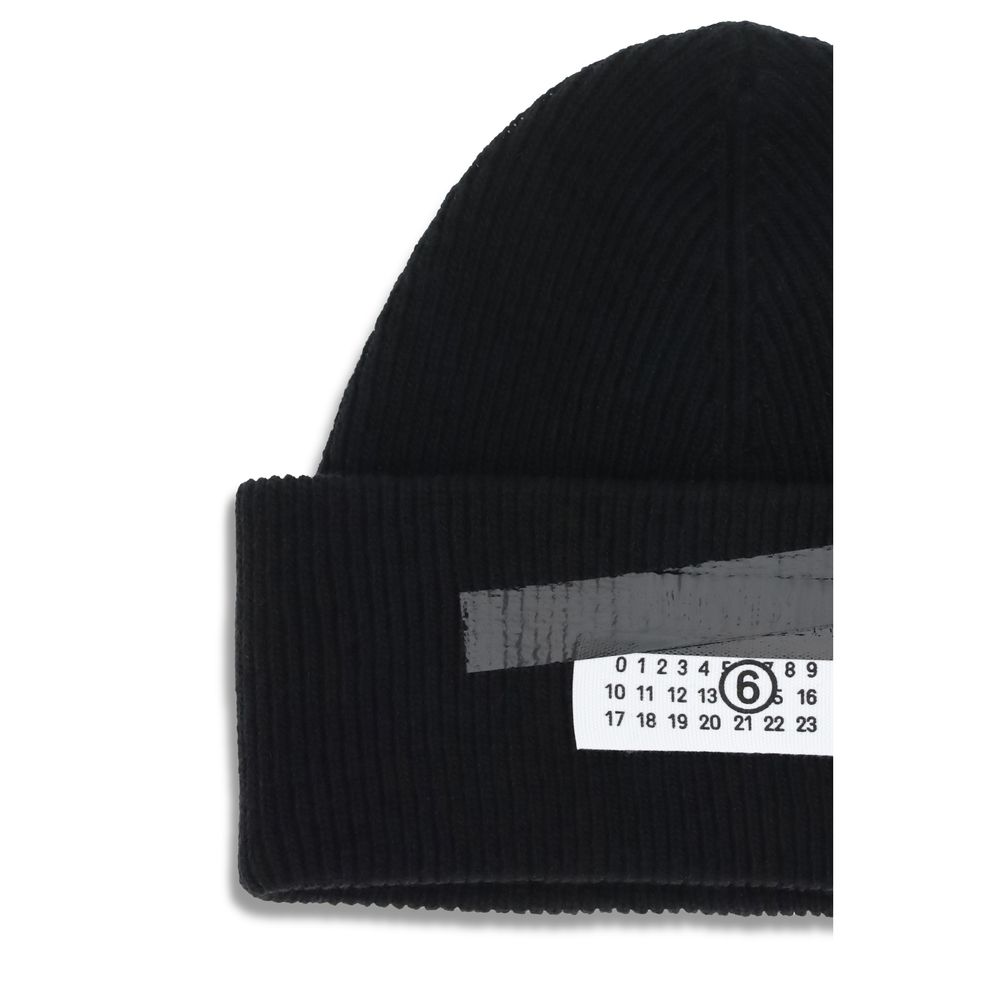 Black Wool Beanie - Thumbnail 3