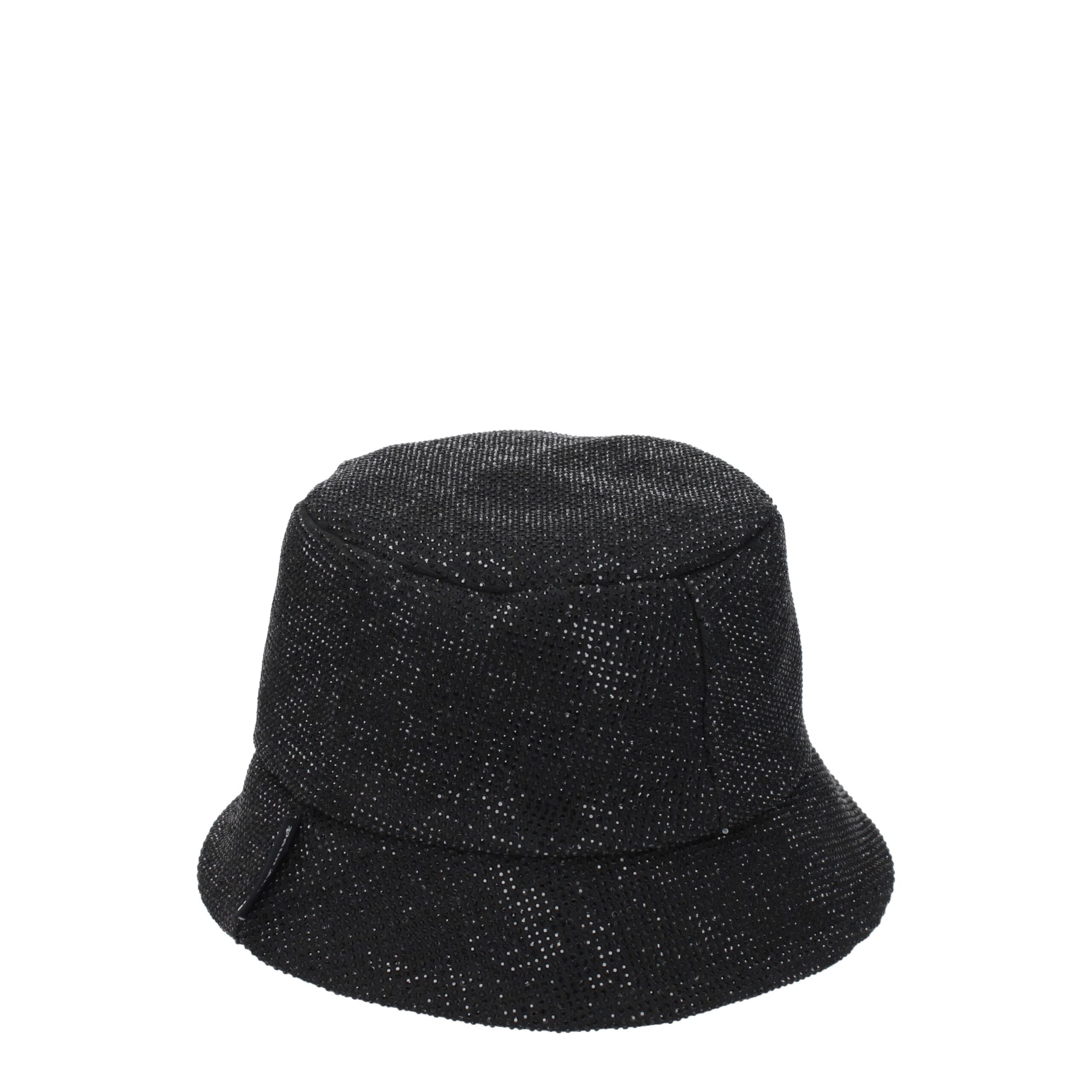 Black Cotton Bucket Hat - Thumbnail 2