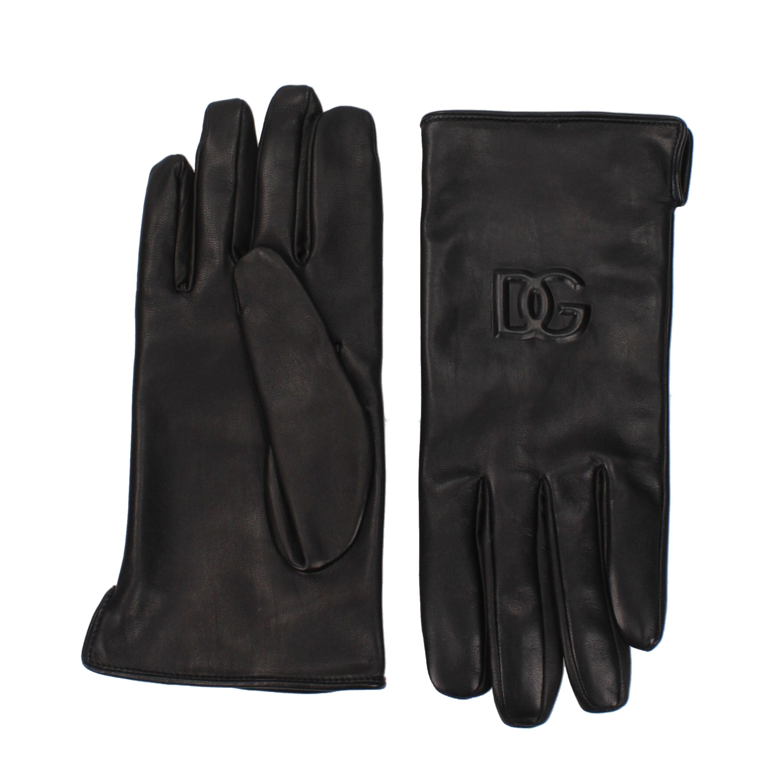 Black Leather Gloves