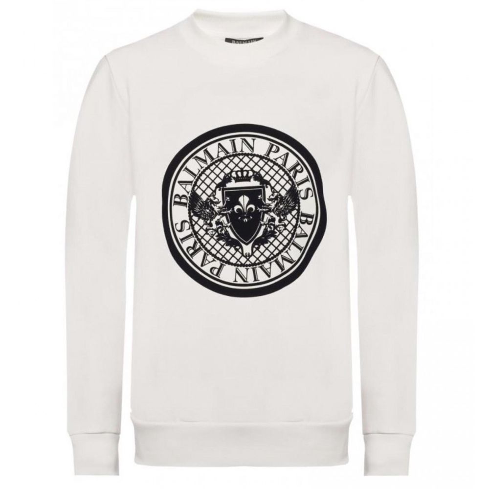 White Cotton Sweatshirt