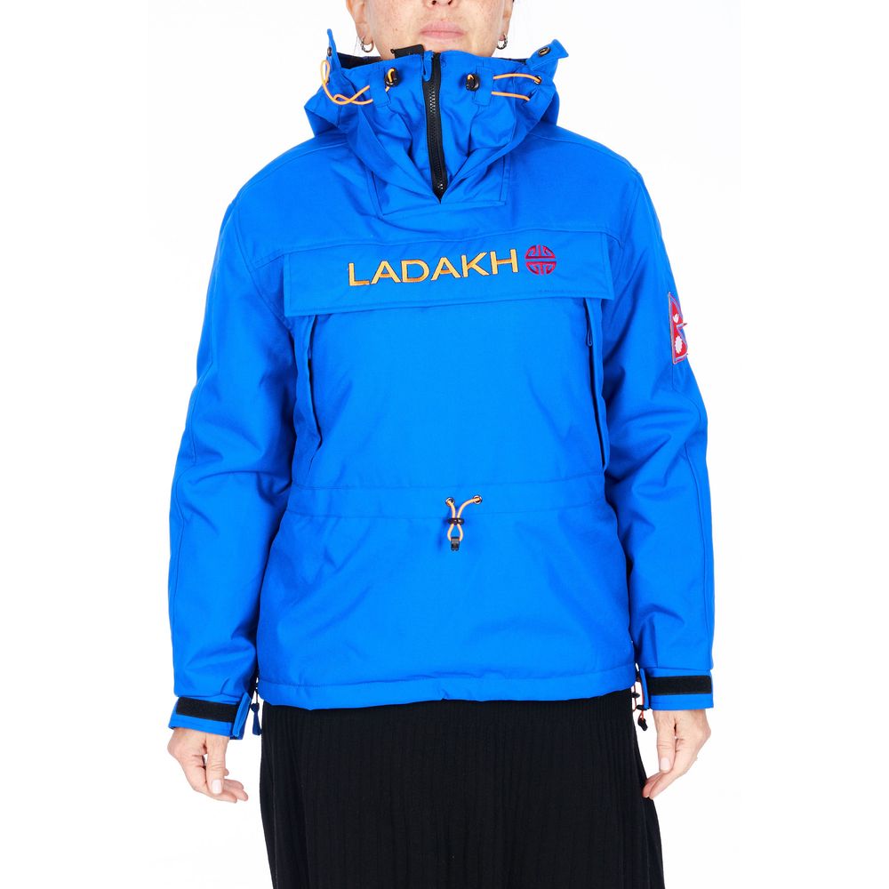 Blue Polyester Jackets & Coat