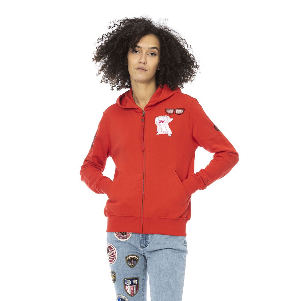 Red Cotton Sweatshirt
