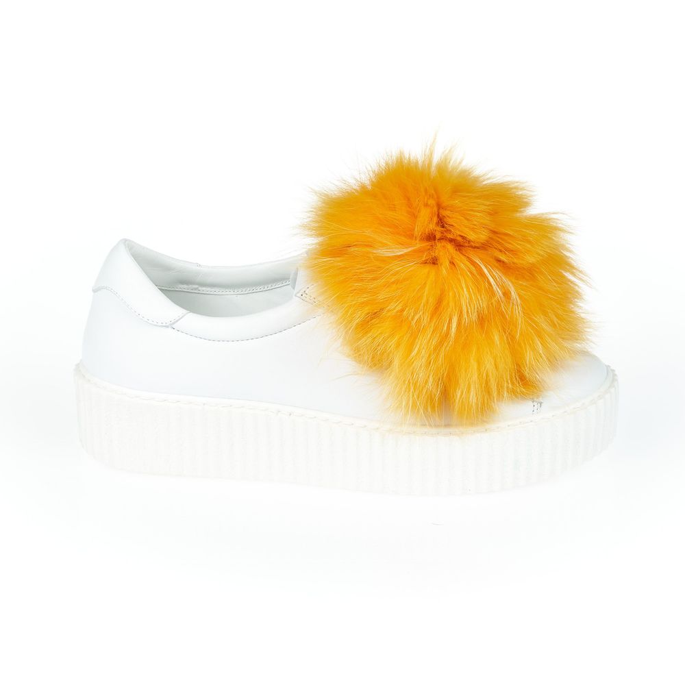 White Textile Shoe