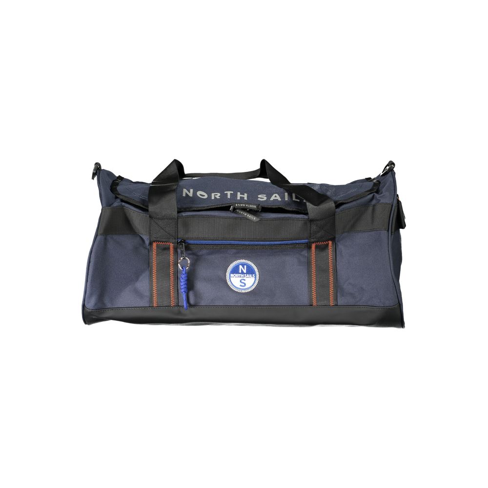 Blue Polyester Handbag