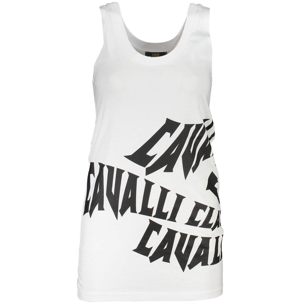 White Cotton Women Tank Top