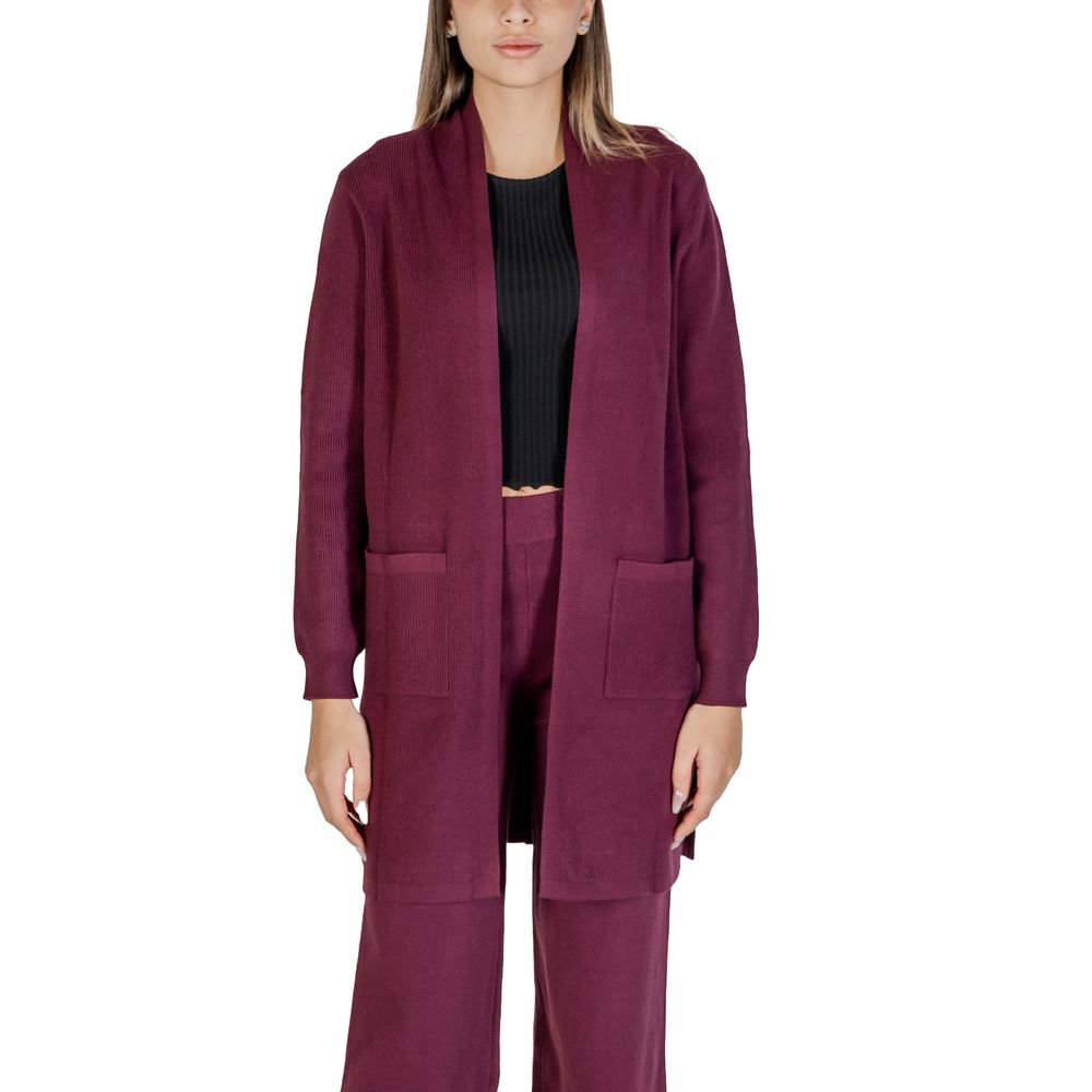 Purple Viscose Cardigan