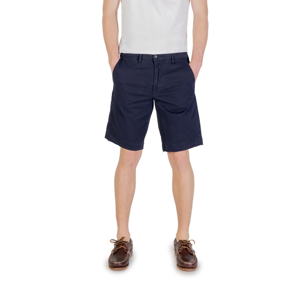 Blue Cotton Bermuda