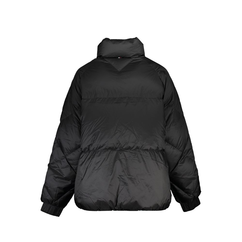 Black Polyester Women's Jacket - Thumbnail 2