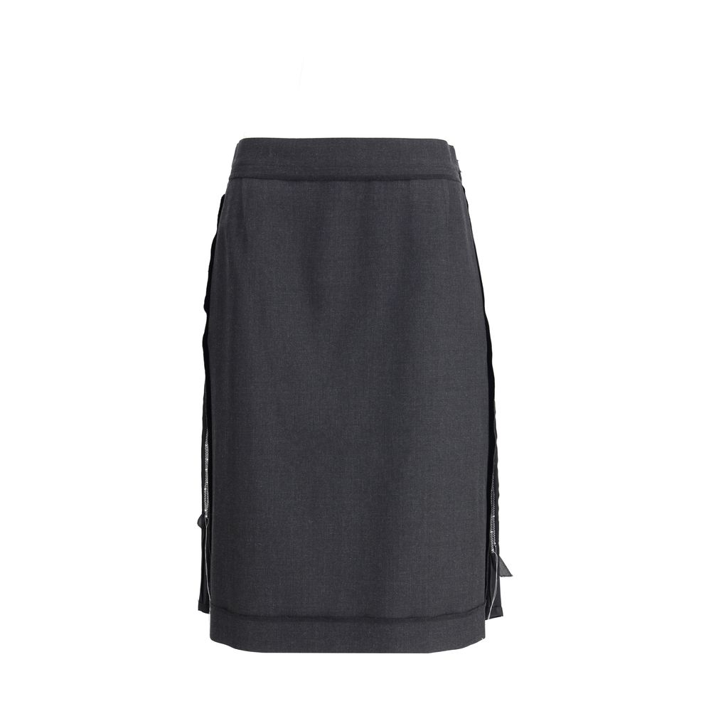 Wool Midi Skirt