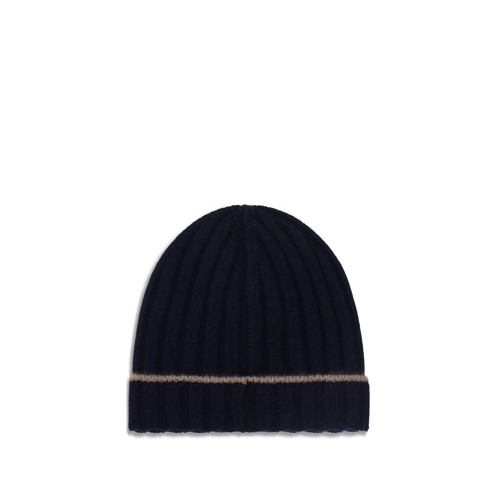 Blue Cashmere Beanie