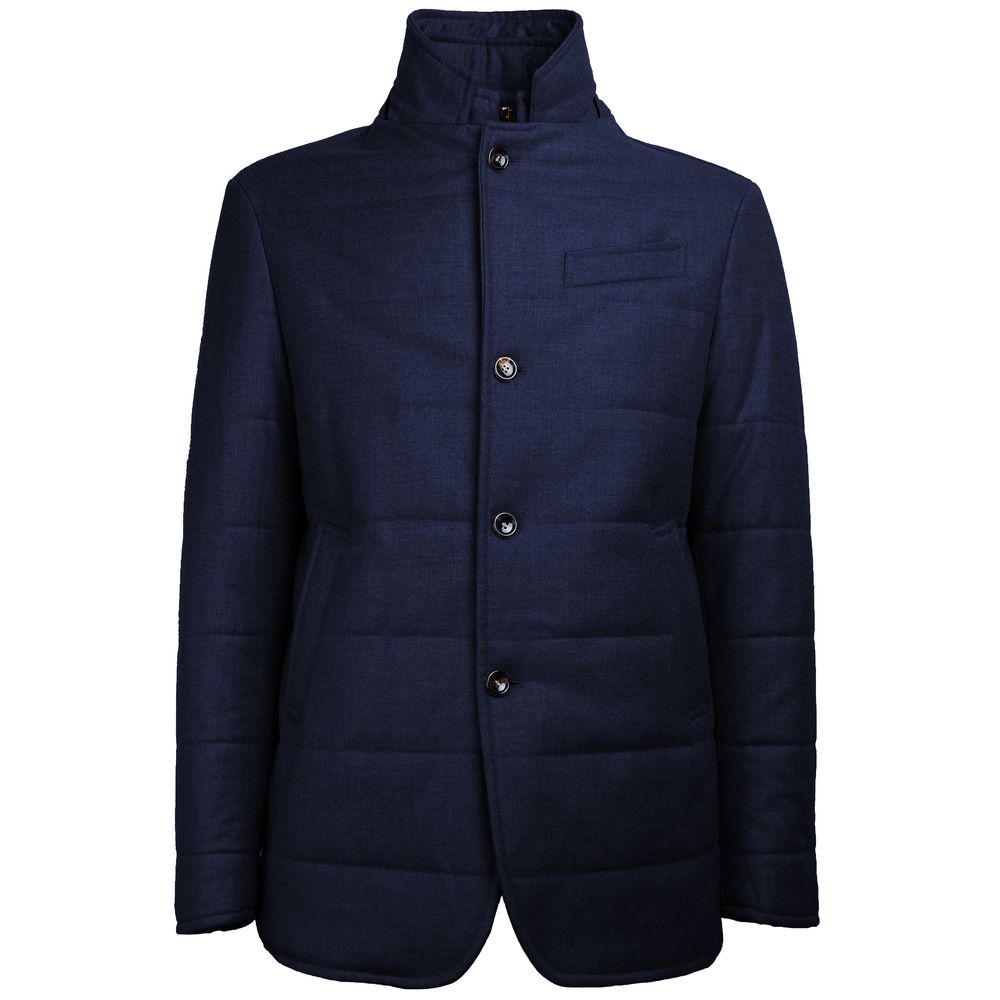 Blue Wool Jackets & Coat