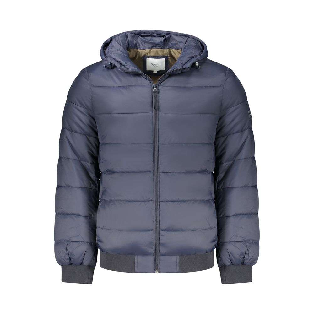 Blue Polyamide Jackets & Coat