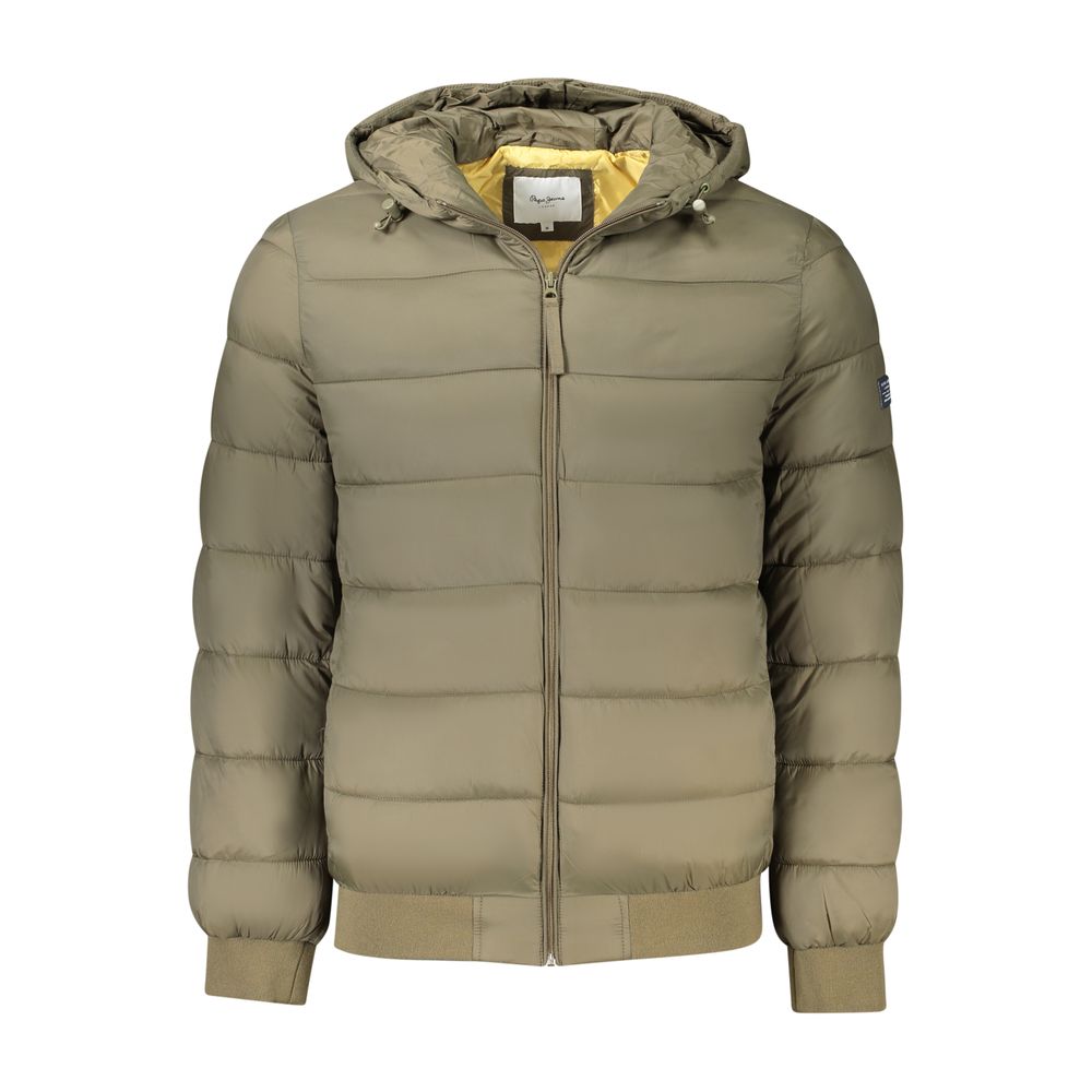 Brown Polyamide Jackets & Coat