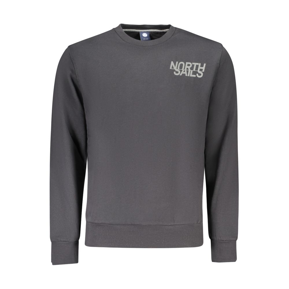 Black Cotton Sweatshirt