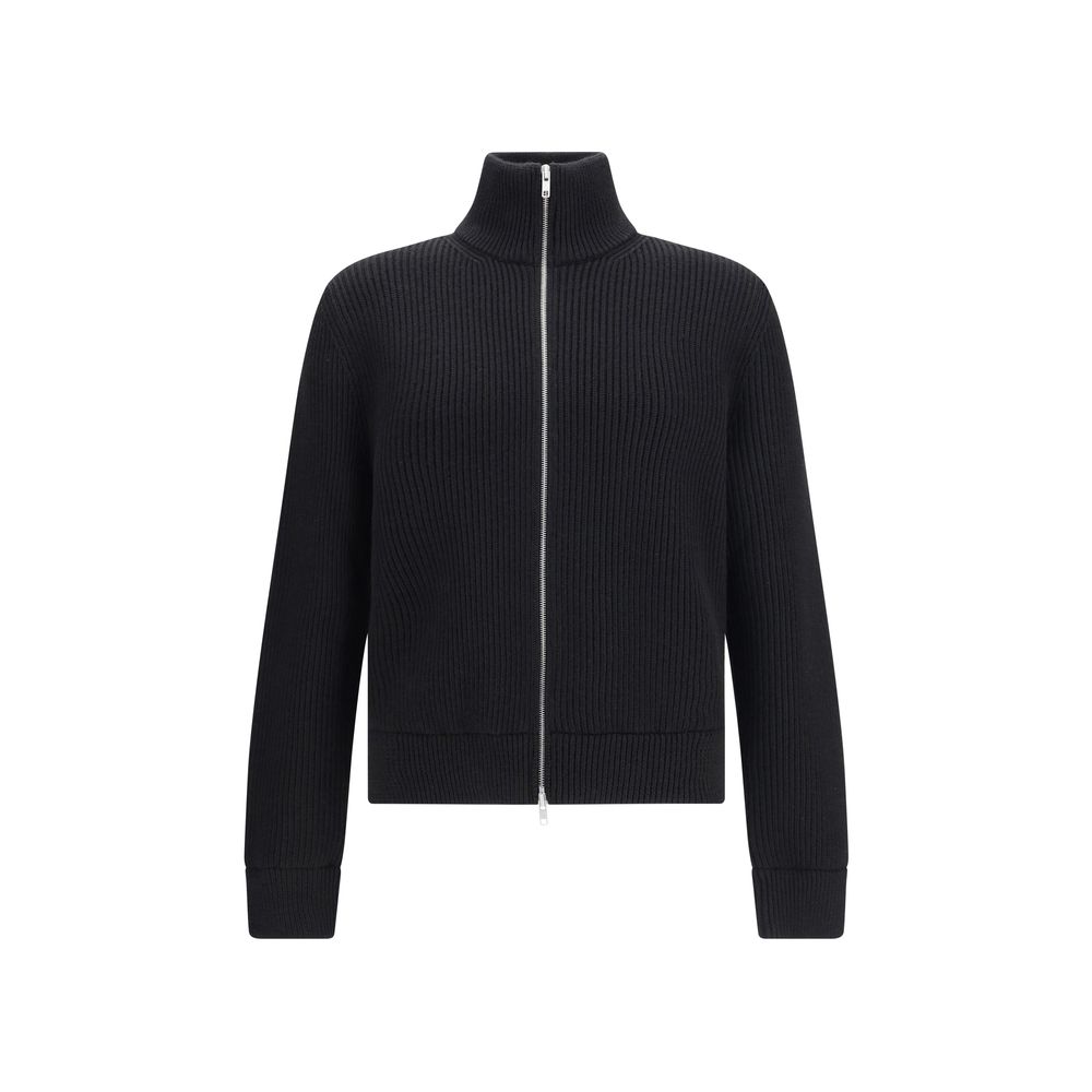 Zipped Cotton Cardigan