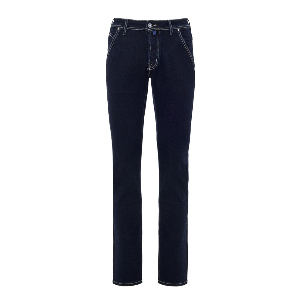 Blue Cotton Skinny Jean