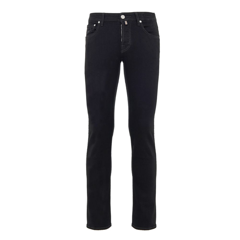 Black Cotton Skinny Jean
