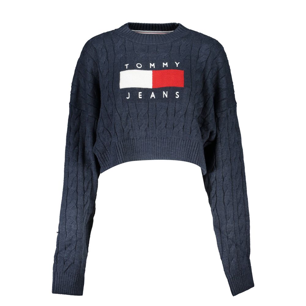Blue Polyester Sweater