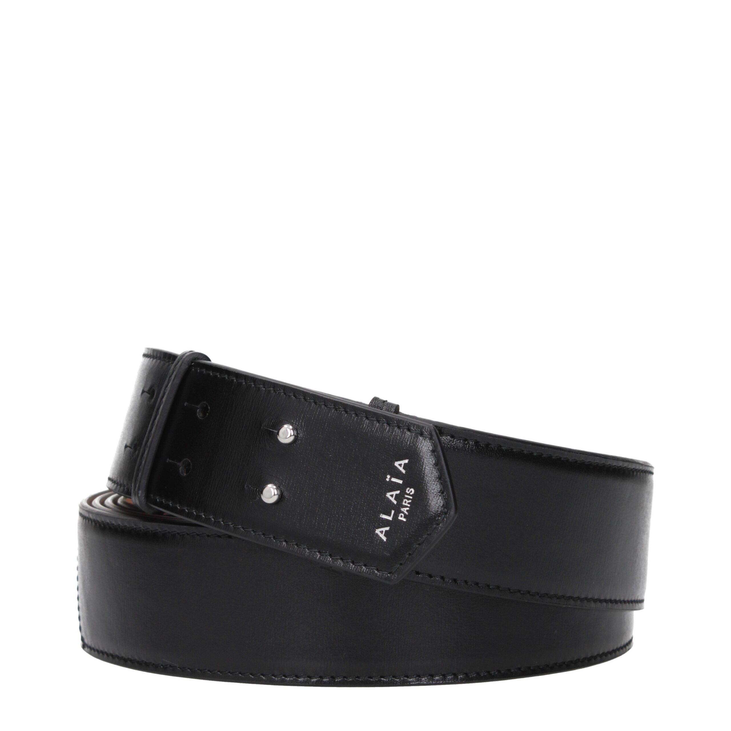 Black Leather Regular Belt