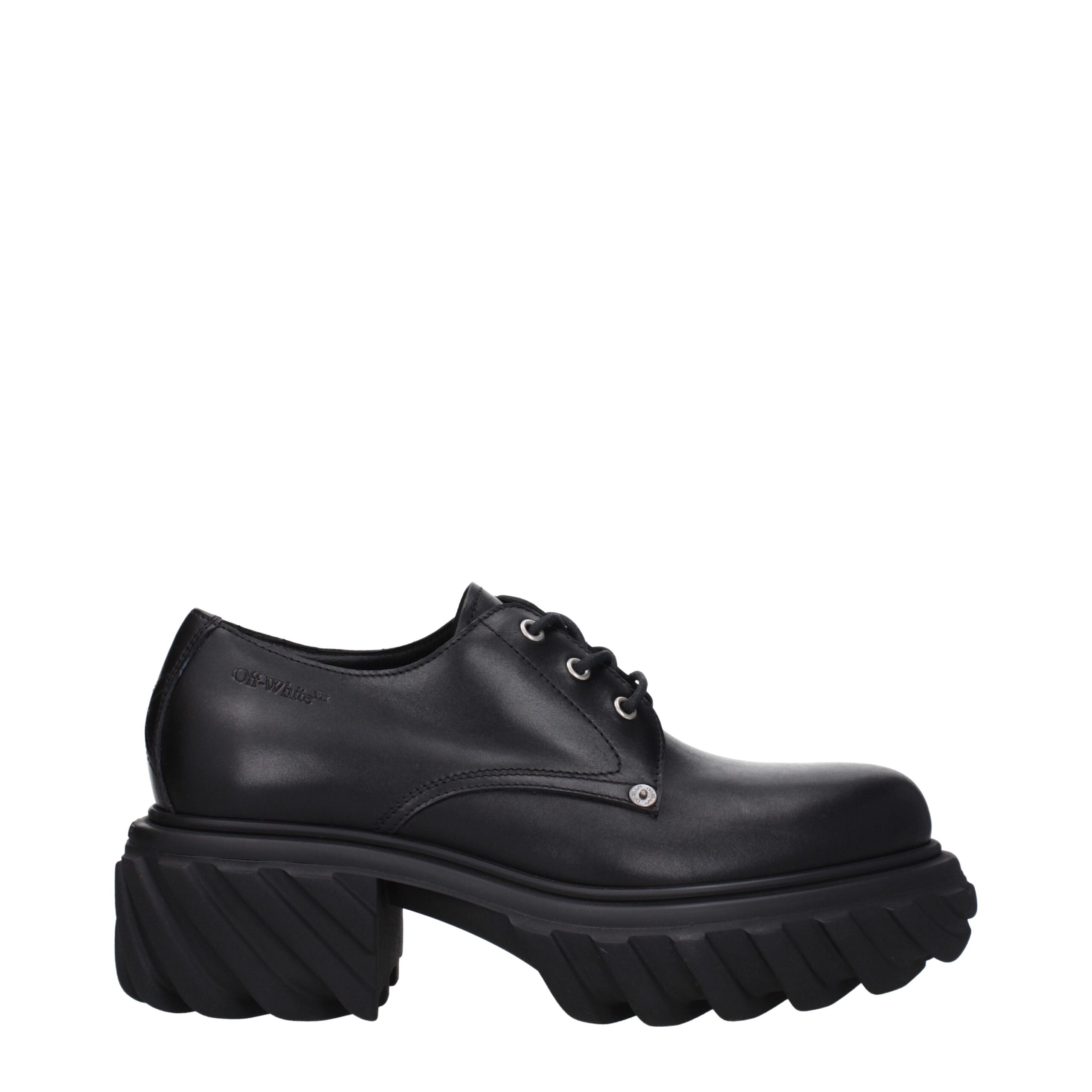 Black Leather Oxfords And Derbies