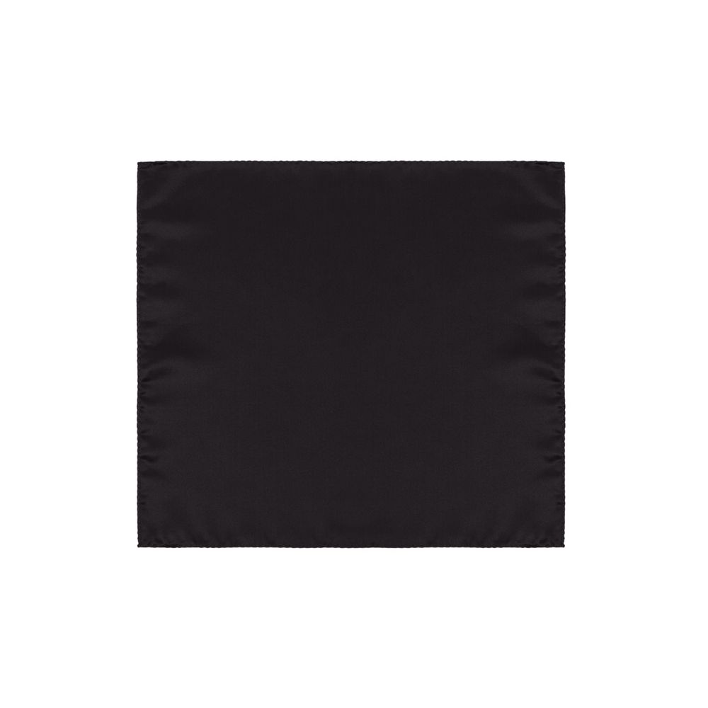 Black Silk Pocket Square
