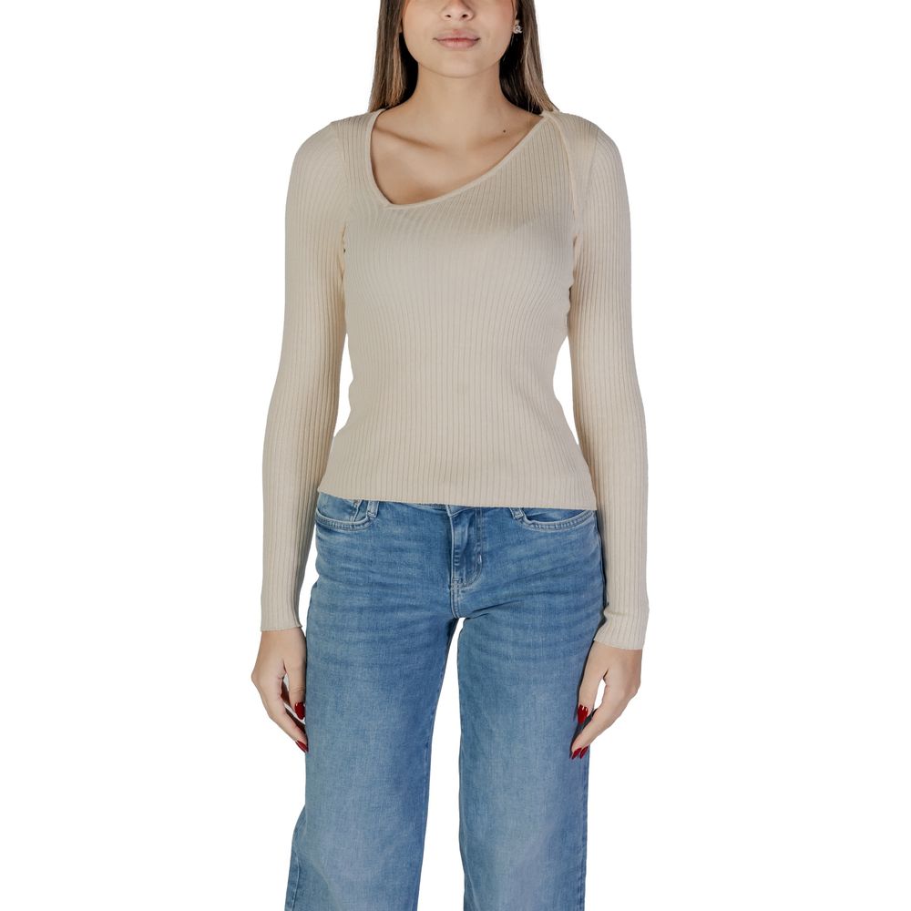 Beige Viscose Sweatshirt