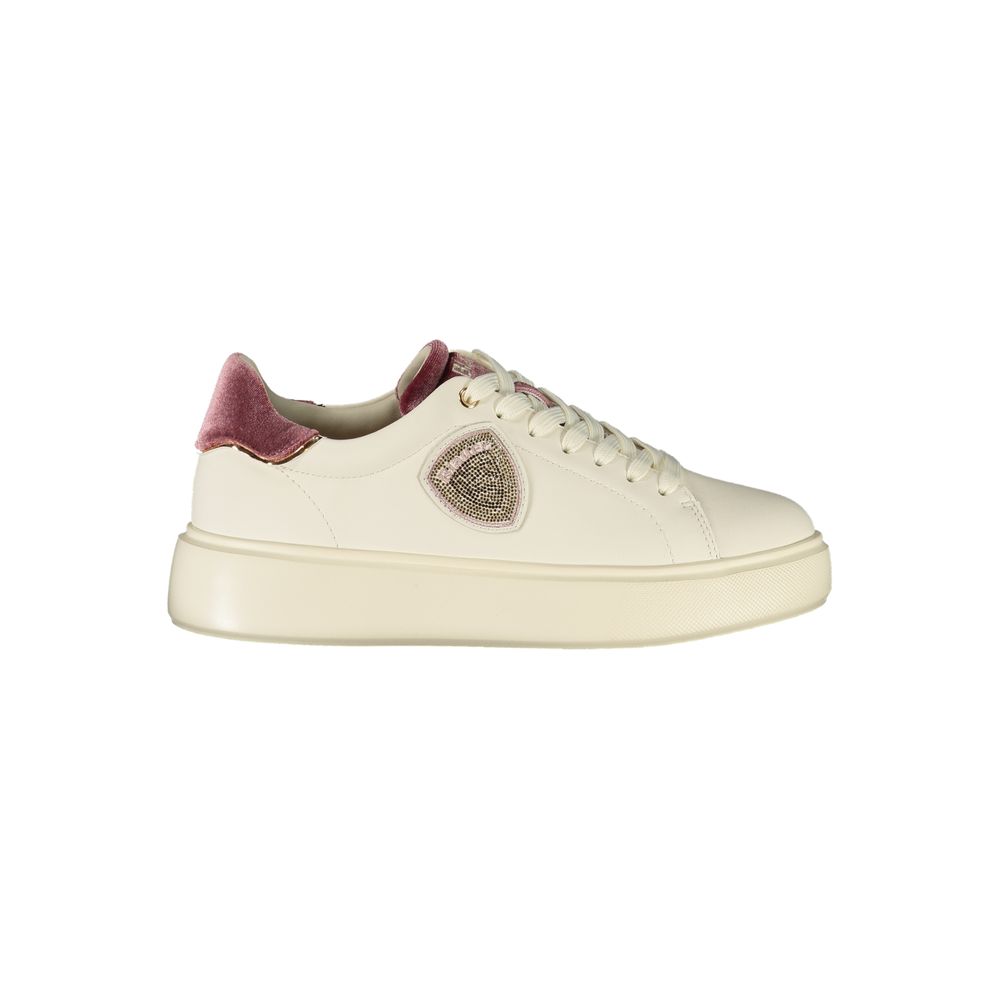 Bianco Polyurethane Women Sneaker