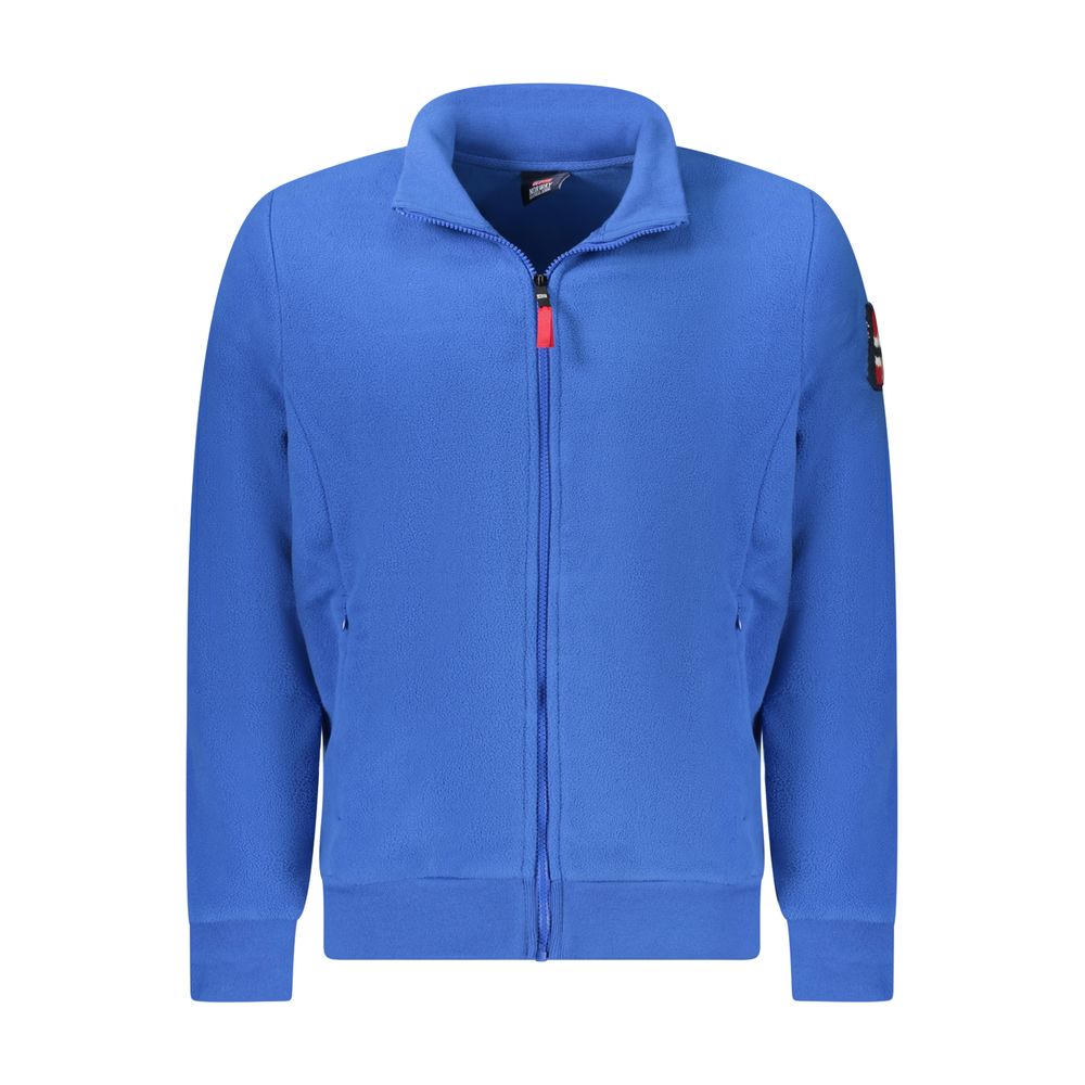Blu Polyester Mens Sweatshirt