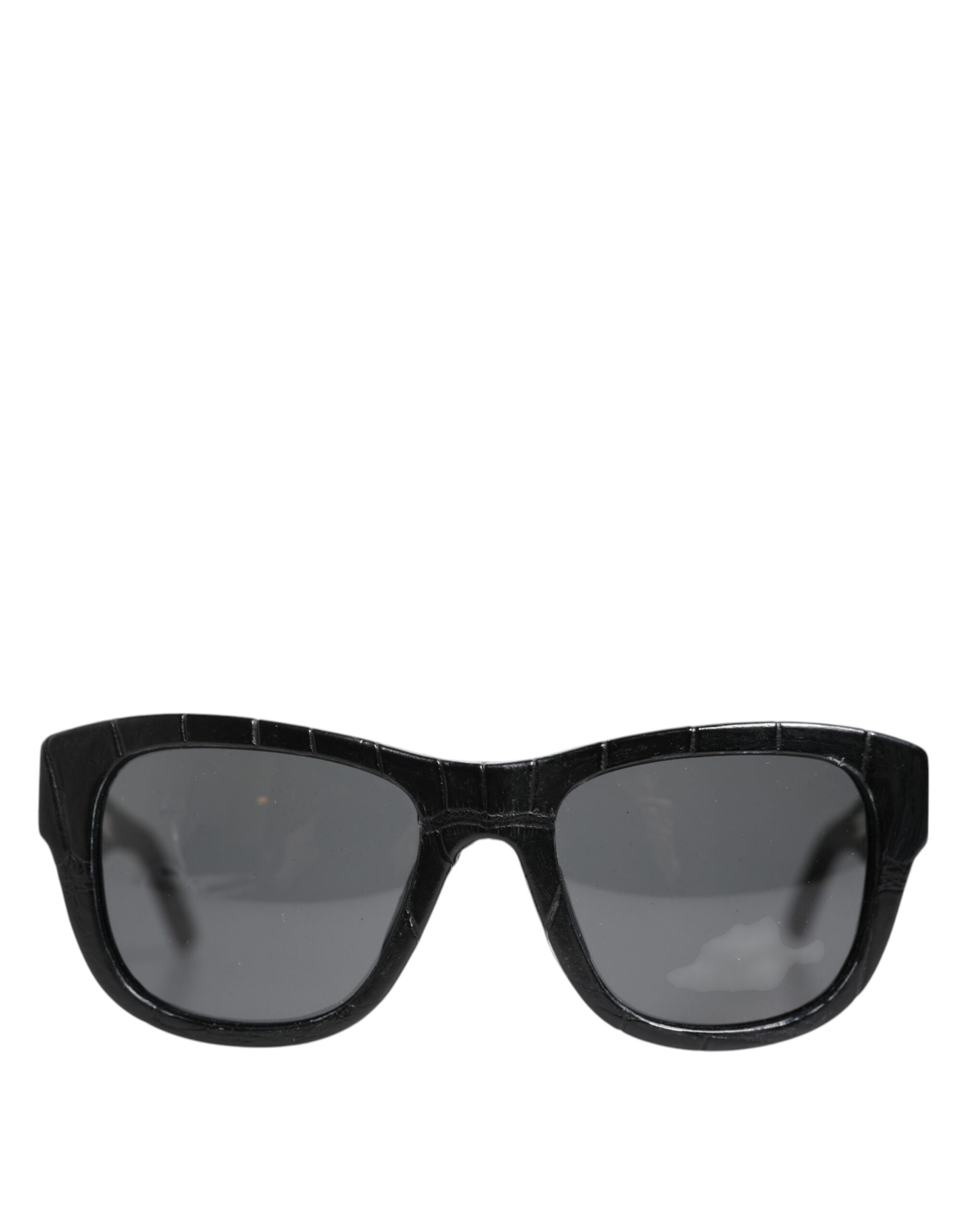 DG4177 Black Leather Frame Tinted Lens Sunglasses