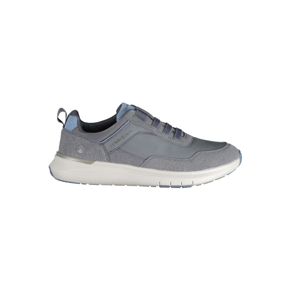 Blue Polyester Men Sneaker