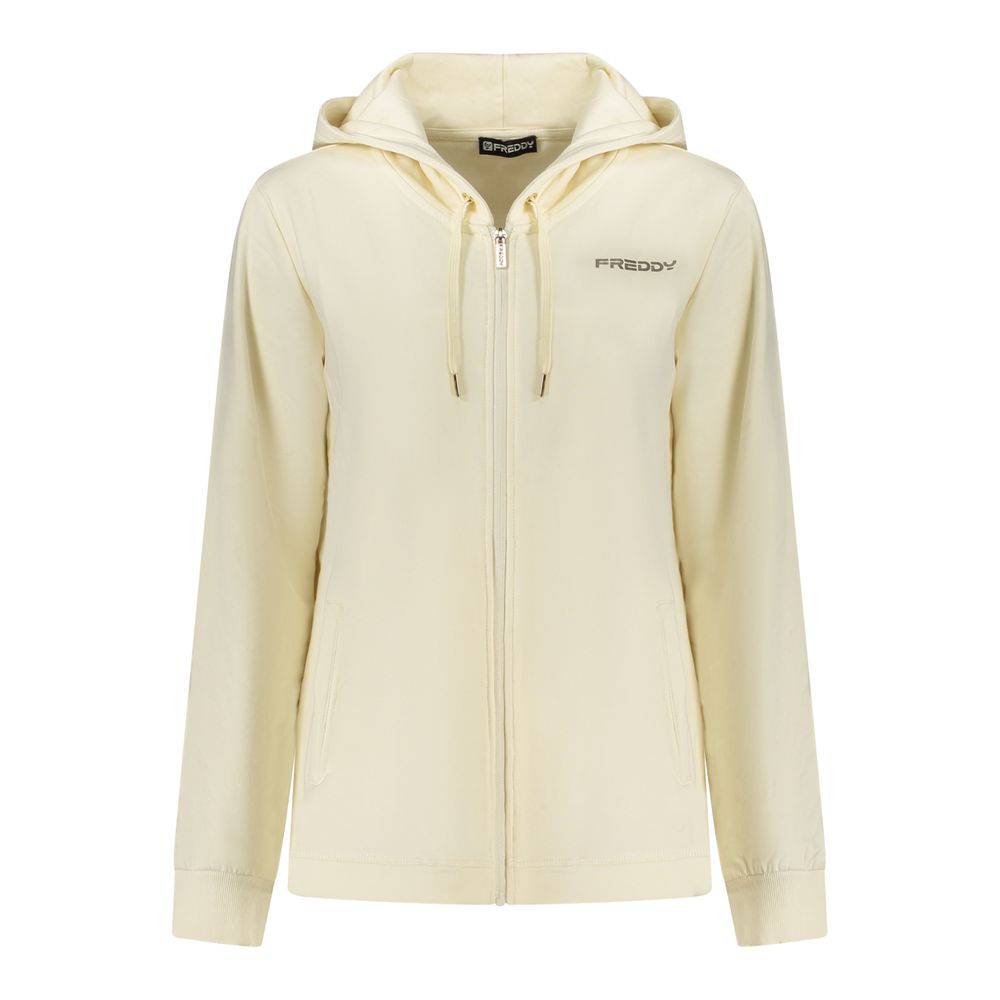 Bianco Cotton Women Sweatshirt