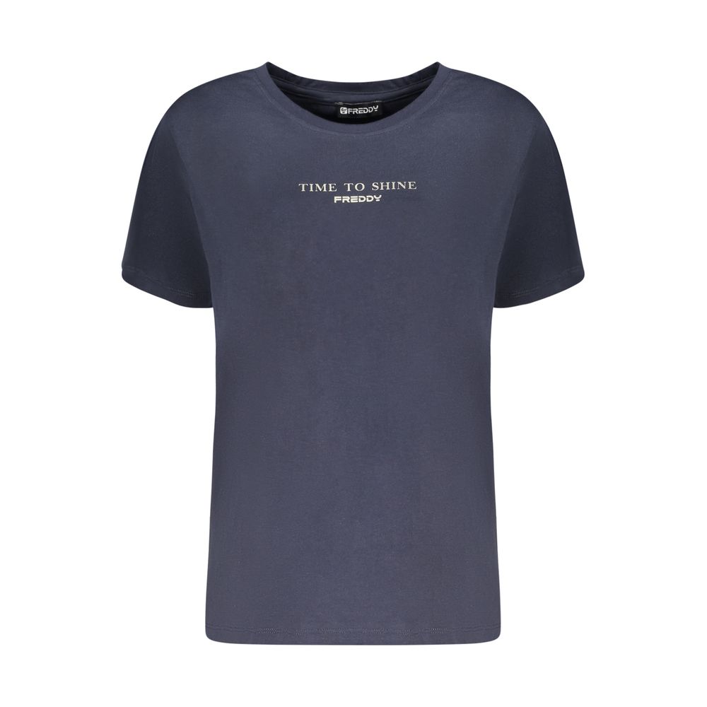 Blu Cotton Women T-Shirt