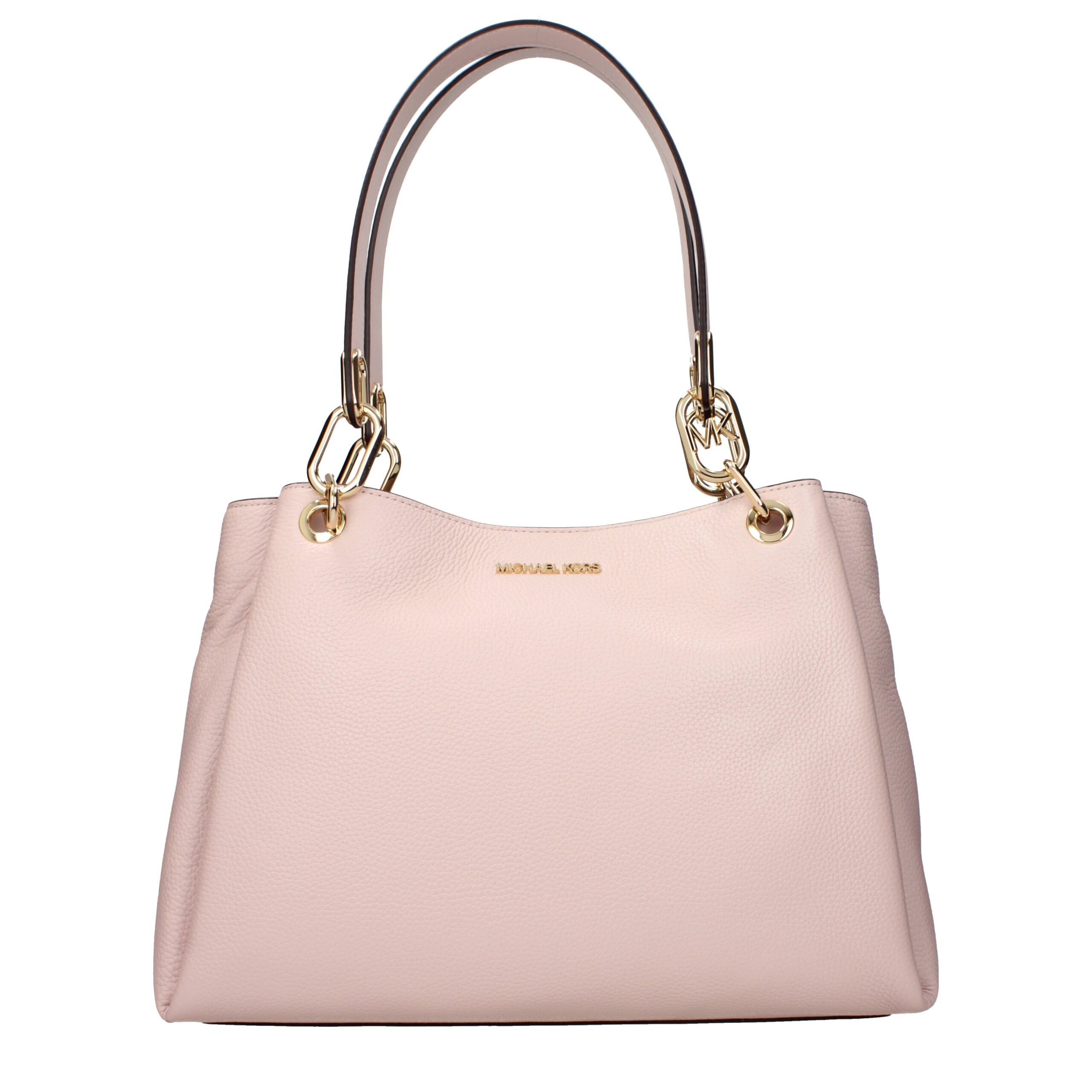Pink Leather Shoulder Bag